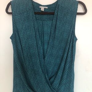 Halogen drape front blouse